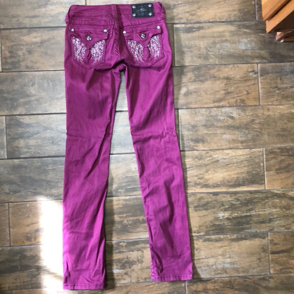 Miss Me skinny jeans angel wings